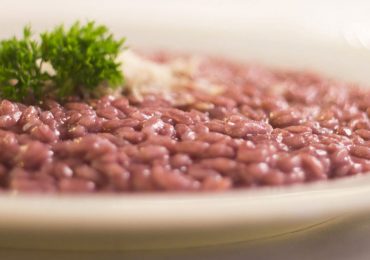 risotto amarone e zucca