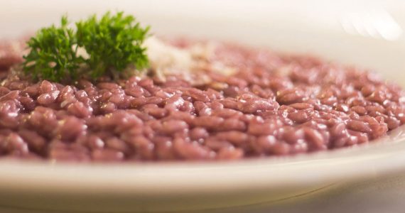 risotto amarone e zucca