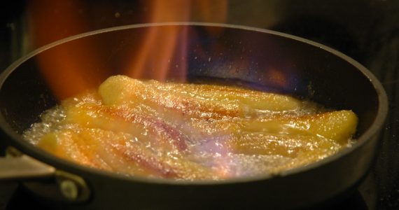 Banana flambè