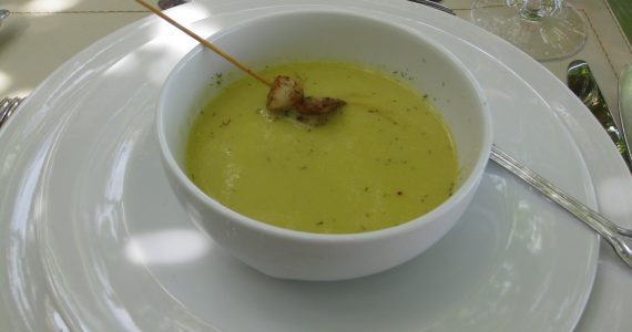 crema di piselli baccalà