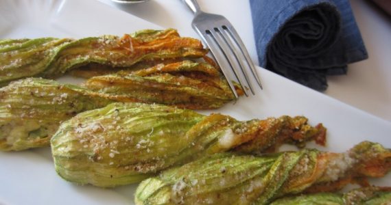 fiori di zucca ripieni