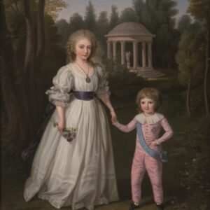 Ludwig Guttenbrunn, Ritratto di Maria Teresa Carlotta con il fratello Luigi Carlo, Olio su tavola, 1788, Gorizia, Fondazione Palazzo Coronini