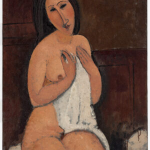 Amedeo MODIGLIANI
Nudo seduto con camicia, 1917
Olio su tela, 92 x 67,5 cm
LaM, Musée d’art moderne, d’art contemporain et d’art brut de Lille Métropole, Villeneuve d’Ascq
© Nicolas Dewitte / LaM