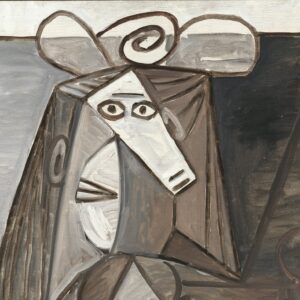 Pablo PICASSO
Donna con cappello, 25 novembre 1942
Olio su tela, 73 x 60 cm
LaM, Musée d’art moderne, d’art contemporain et d’art brut de Lille Métropole, Villeneuve d’Ascq
© Succession Picasso. © Studio Lourmel