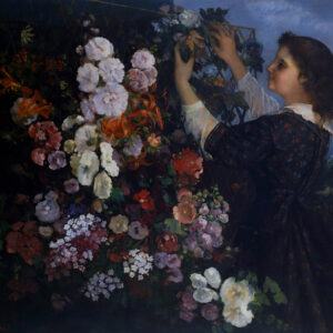 Gustave Courbet, Ragazza con i fiori, 1863, olio su tela, cm 109.9 x 135.3, Toledo Museum of Art, acquistato con fondi del Libbey Endowment, dono di Edward Drummond Libbey, inv. 1950.309