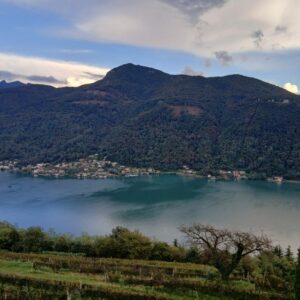 Il fascino del Canton Ticino è anche quello dei piccoli borghi che digradano sul lago di Lugano dalle colline ricoperte di boschi e viti (foto Marina Meneguzzi)