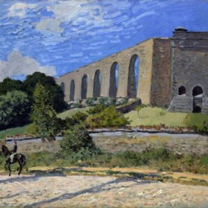 Alfred Sisley, L'acquedotto a Marly, 1874, olio su tela, cm 54,3 x 81,3, Toledo Museum of Art, acquistato con fondi del Libbey Endowment, dono di Edward Drummond Libbey, inv.1951.371