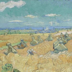 Vincent Van Gogh, Campi di grano con falciatore, Auvers, 1890, olio su tela, Toledo Museum of Art