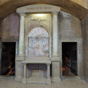 Nepi Lazio - L'ingresso alle catacombe di Santa Savinilla
