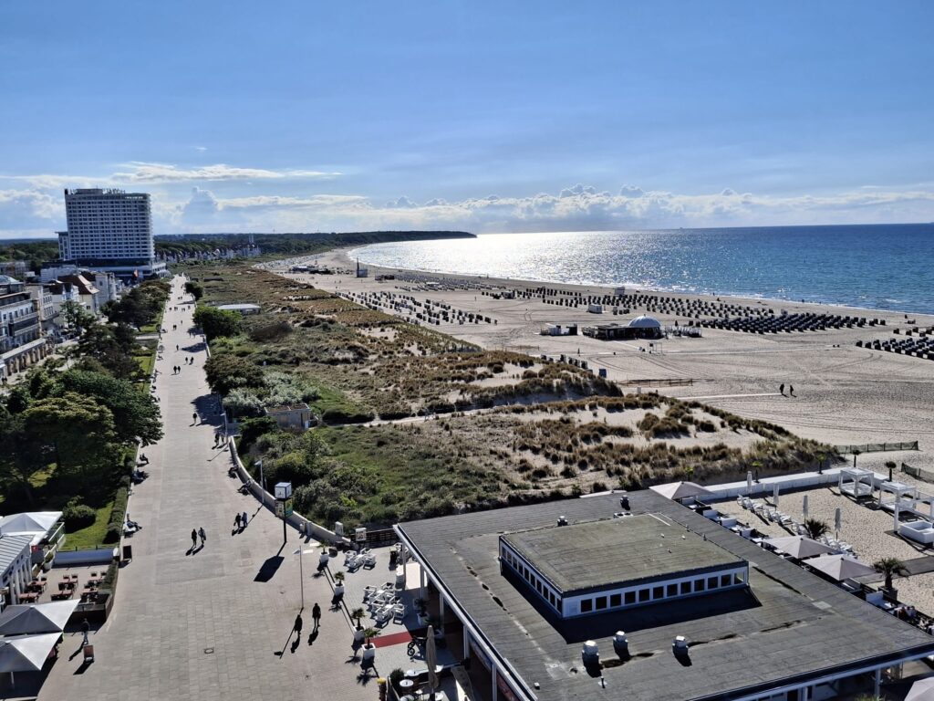 Vista dal faro di Warnemunde