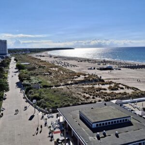 Vista dal faro di Warnemunde