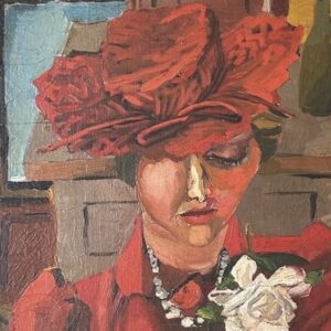 Ritratto di Mimise con il cappello rosso