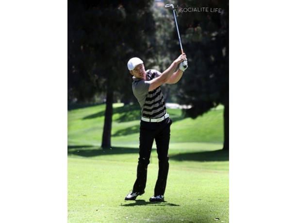 Il golf conquista Justin Timberlake