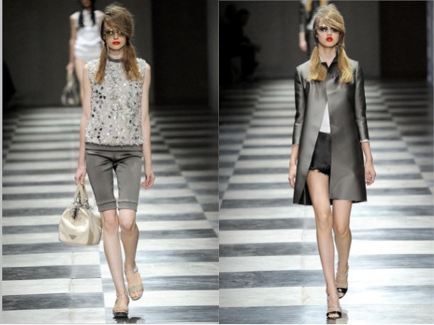 Prada donna sfilata primavera estate 2010