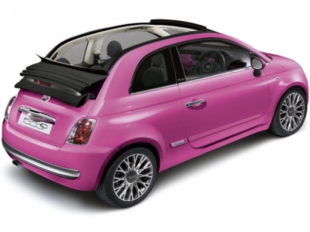 Fiat 500C Pink