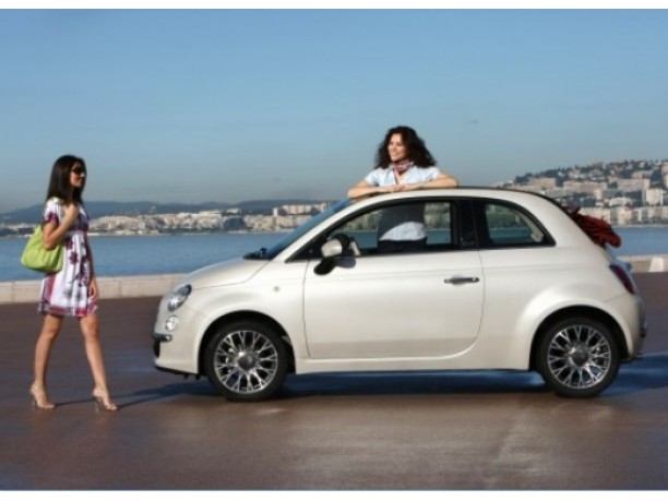 Fiat 500C Pink