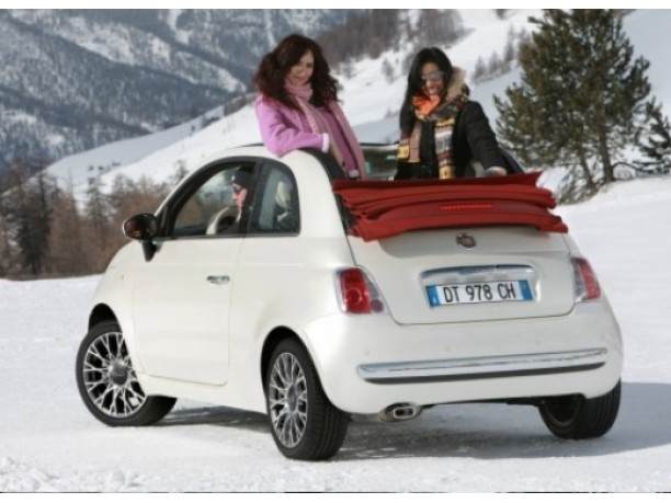 Fiat 500C Pink