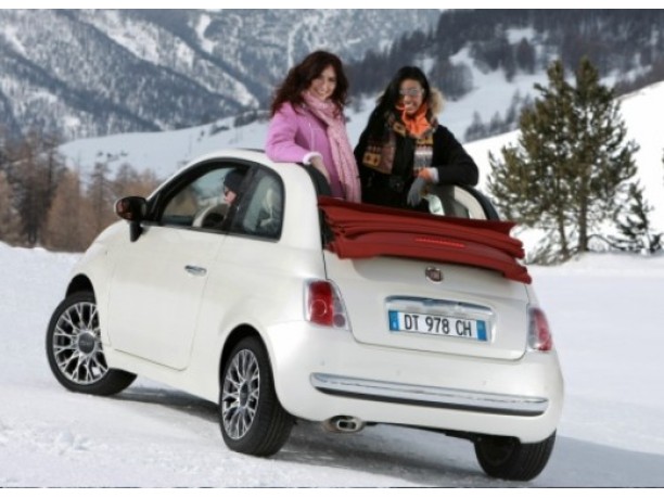 Fiat 500C Pink