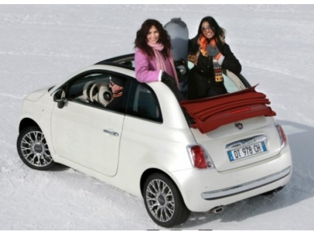 Fiat 500C Pink