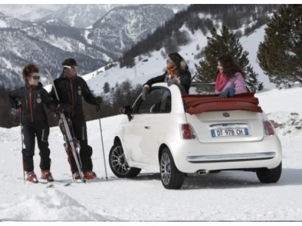 Fiat 500C Pink