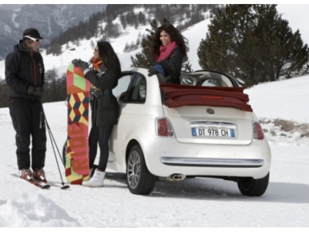 Fiat 500C Pink