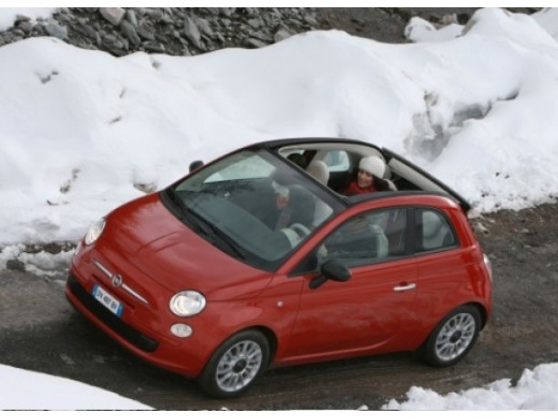 Fiat 500C Pink