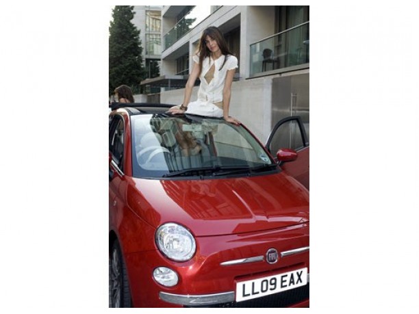 Fiat 500C Pink