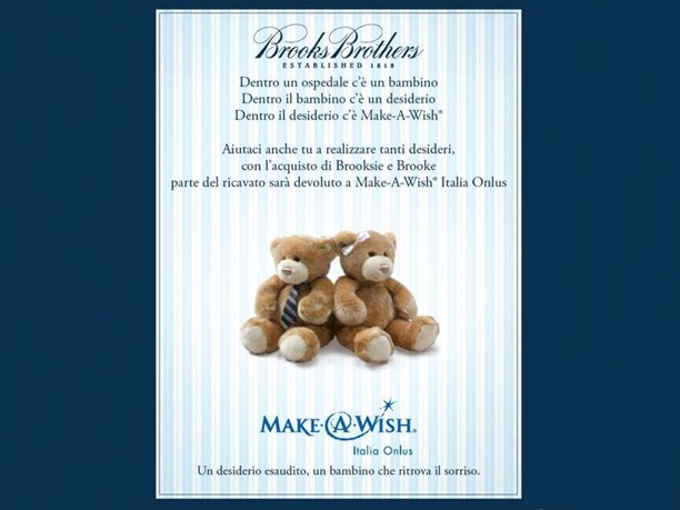 Brooks Brothers e Make-A-Wish: a Natale ogni desiderio vale