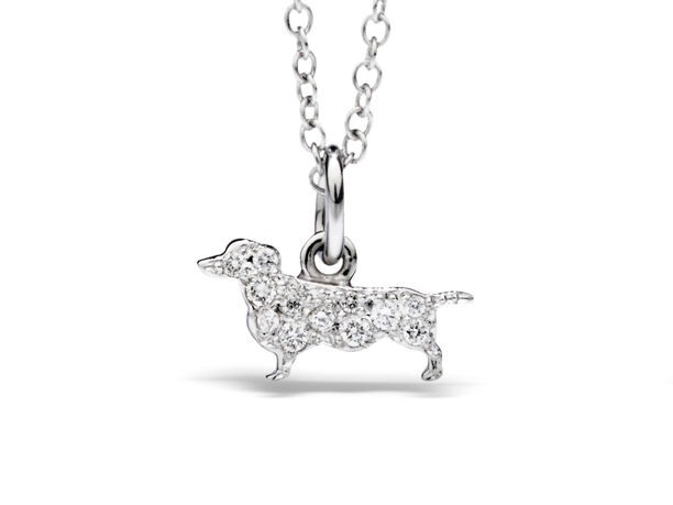 Dodo Pomellato ciondolo Bassotto con brillanti
