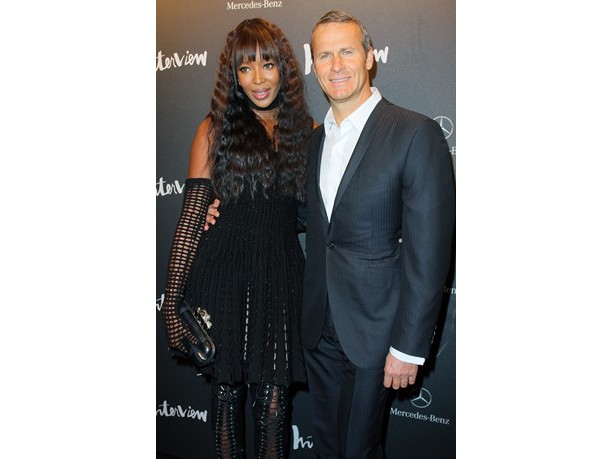 Naomi Campbell sfila per Roberto Cavalli a Milano
