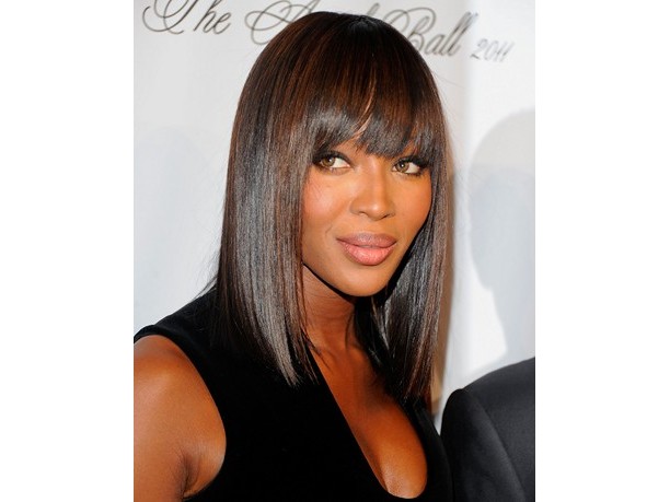 Naomi Campbell sfila per Roberto Cavalli a Milano