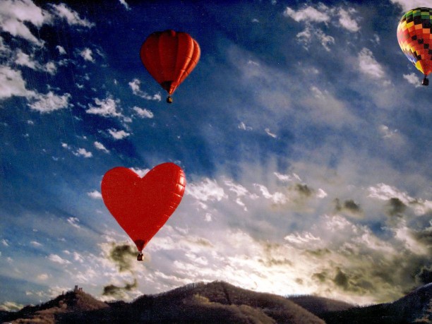 San Valentino in mongolfiera